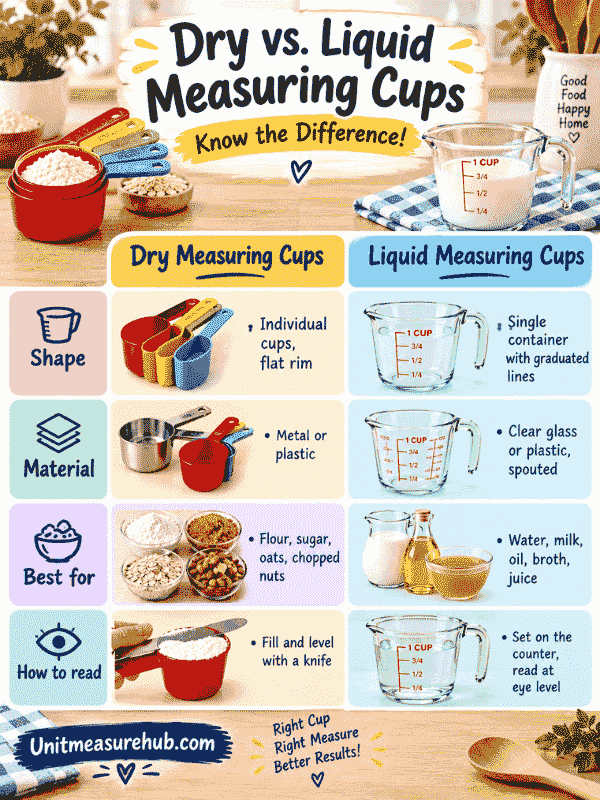 Dry vs Liquid Measuring Cups